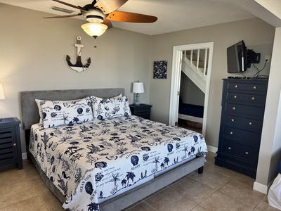 This bedroom sleeps 4 and offers a TV