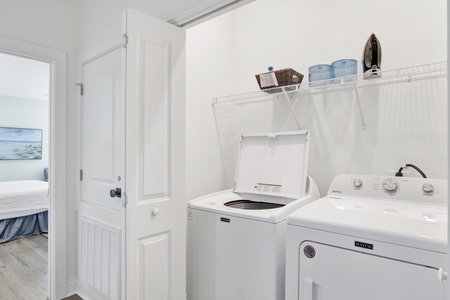 Laundry room in hallway of 2nd floor