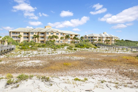 View of the condos from the beach