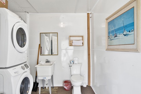 Laundry area under home