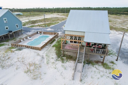 directly next to the community pool shared with 3 other homes