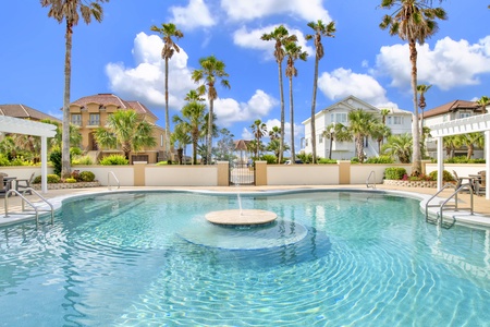 Featuring a large, private community pool