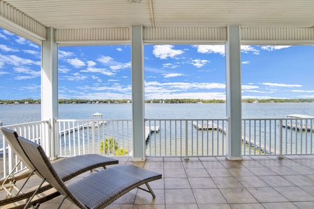 Bama Boat House North Balcony accessible from master and living room