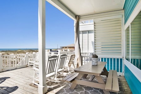Gated area on the balcony