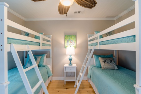 Bunk room- Bedroom 3,2 Twin bunks (sleeps 4) 2 twin pull-out trundles, TV