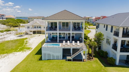 A luxury new home with private pool