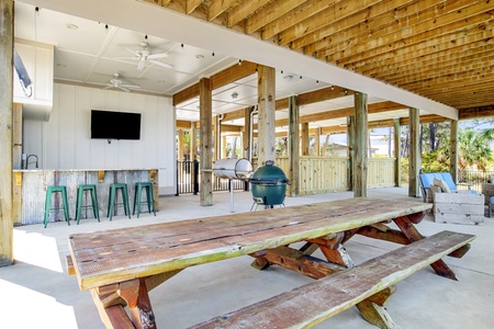 Grills provided and picnicking area
