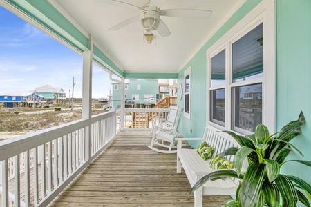 Views of Mobile Bay in the distance