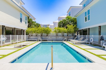 Community pool right next door shared by the East Point Cottages Neighborhood