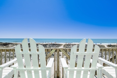 Amazing beach views from deck