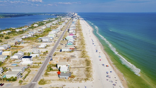 Views of West Beach Blvd looking East