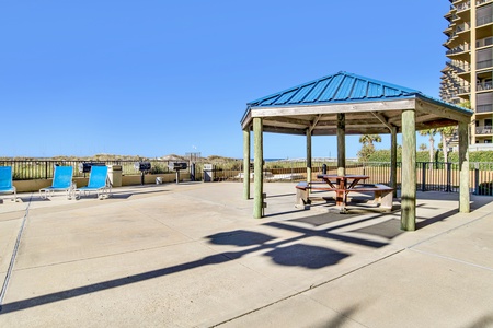 Grilling and covered picnic area