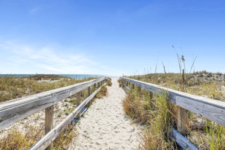 Community beach access path