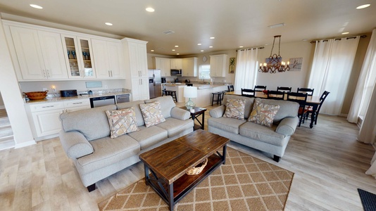 Open concept living area