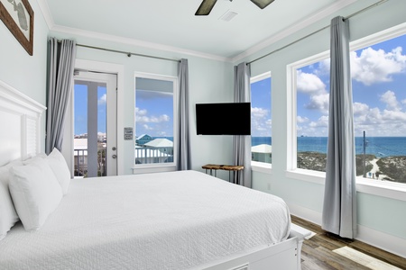 Each bedroom offers exceptional views and attached bathrooms