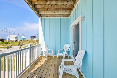 1st floor balcony off of the living area