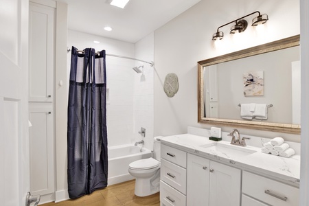 Shared hall bath on the 2nd floor with a tub/shower combo