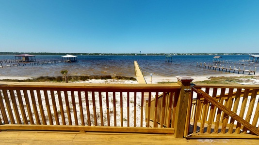 Views of Little Lagoon from the deck