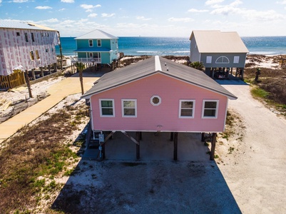 Something New is a direct beachfront home in Ft Morgan