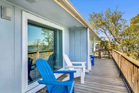 Enjoy outdoor seating with balcony views