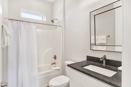 2nd floor hall bathroom  with a tub/shower combo