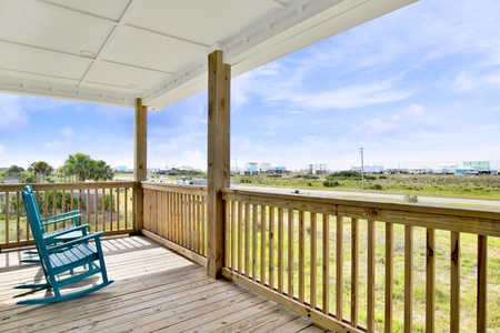 Shared balcony access for both Master Bedrooms, Gulf facing