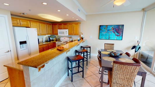 Additional bar seating for 3