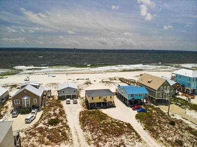 Aerial view of Beach Music towards Gulf