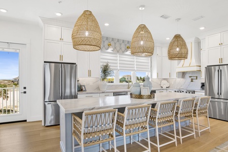 With beautiful coastal decor and features