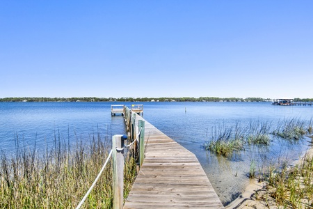 Nestled directly on the Little Lagoon