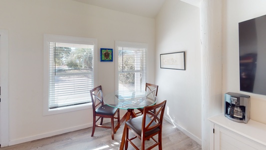 Small dining/games table in bedroom (5)