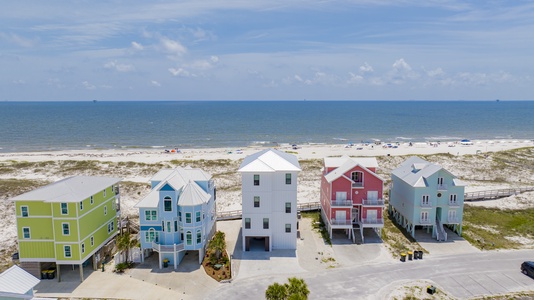 A stunning new beachfront home located in Fort Morgan