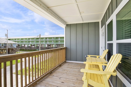 Enjoy coffee on the front porch