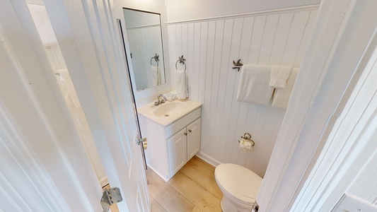 Private attached bathroom for Bedroom 3 with a walk-in shower