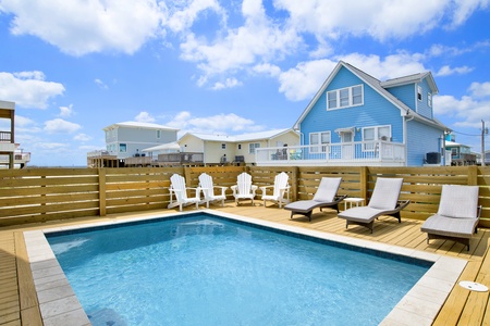 Featuring a private, heated pool