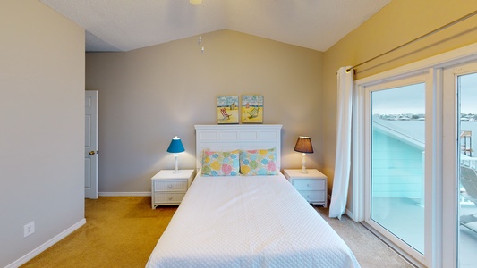 Bedroom 2 is on the 3rd floor and sleeps 2 in a queen bed