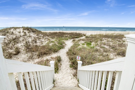 Just a few steps away from the beach!