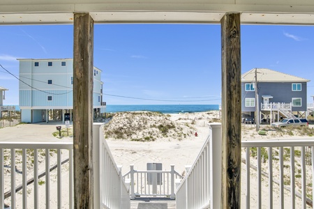 Just steps from the beach and unobstructed Gulf views