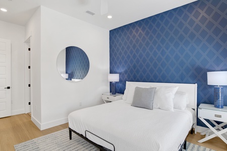 Guest bedroom 3 has a private bathroom and balcony access