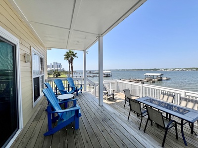 Balcony is gated, perfect for your fur babies!