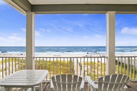 Stunning views and a private beach boardwalk