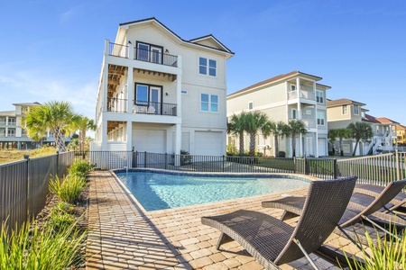 Private heated pool