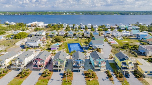 Pleasure Isle is nestled directly between the Gulf and Little Lagoon