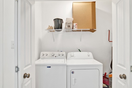 Full size washer and dryer