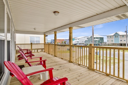 Deck access from the living area