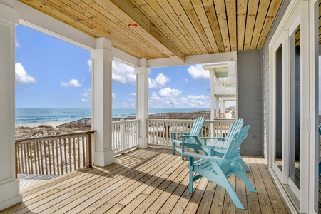 Multi-level beachfront home