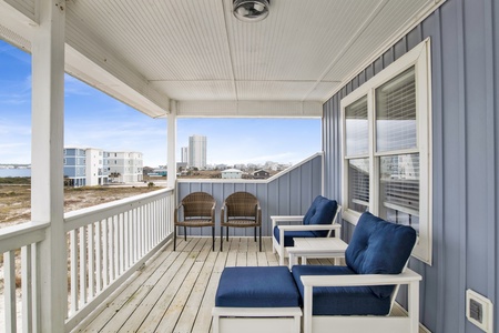 Master bedroom's private balcony