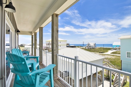 Gulf/beach views from the 2nd floor