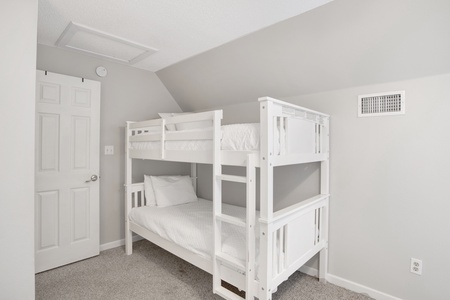 Bedroom 4 also comes with a twin bunk bed