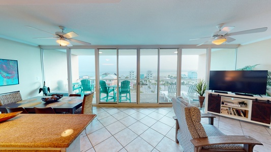 Fantastic views in the open living area with balcony access